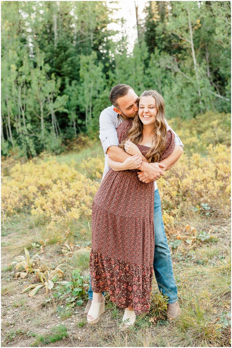Jordan Pines Fall Engagement session with Ashley DeHart Photography, Utah Wedding Photographer