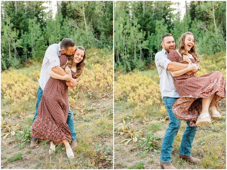 Jordan Pines Fall Engagement session with Ashley DeHart Photography, Utah Wedding Photographer