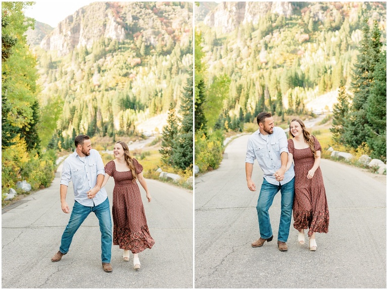 Jordan Pines Fall Engagement session with Ashley DeHart Photography, Utah Wedding Photographer