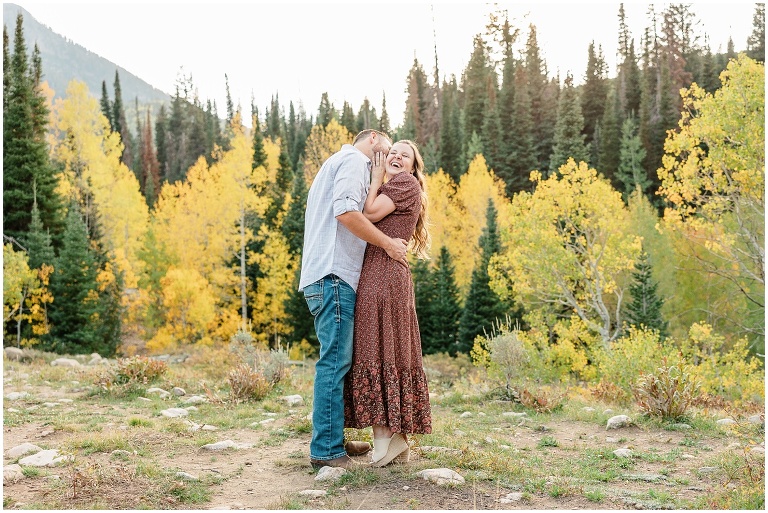 Jordan Pines Fall Engagement session with Ashley DeHart Photography, Utah Wedding Photographer