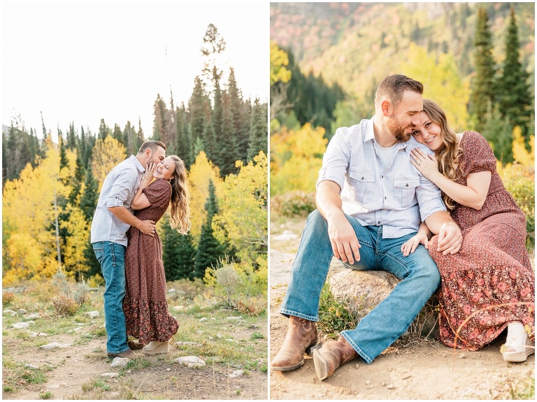 Jordan Pines Fall Engagement session with Ashley DeHart Photography, Utah Wedding Photographer