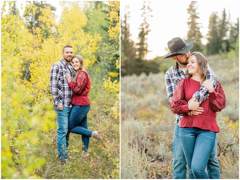 Jordan Pines Fall Engagement session with Ashley DeHart Photography, Utah Wedding Photographer