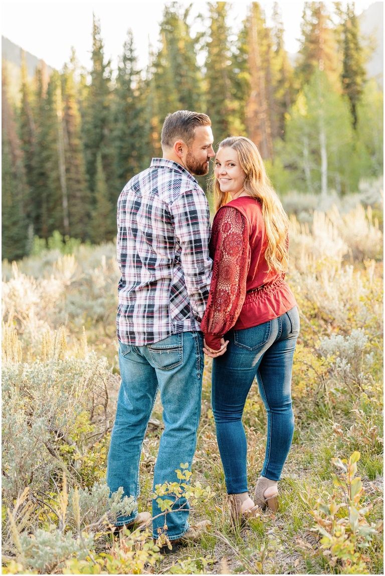 Jordan Pines Fall Engagement session with Ashley DeHart Photography, Utah Wedding Photographer