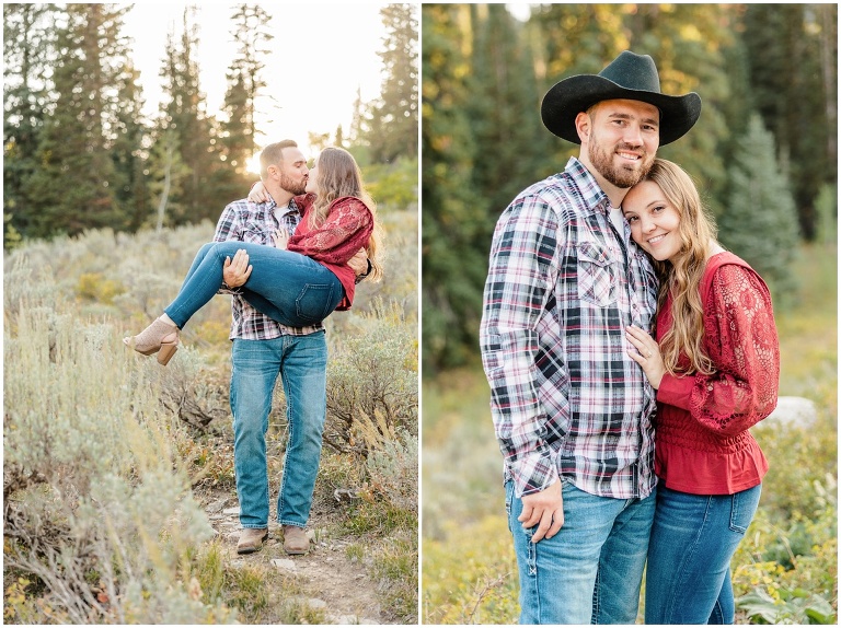 Jordan Pines Fall Engagement session with Ashley DeHart Photography, Utah Wedding Photographer