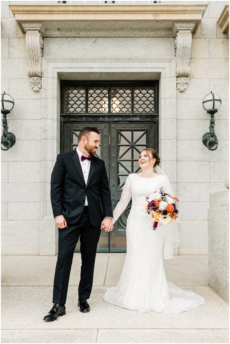 Utah State Capitol First Look and Formal Session, Utah Wedding Photographer