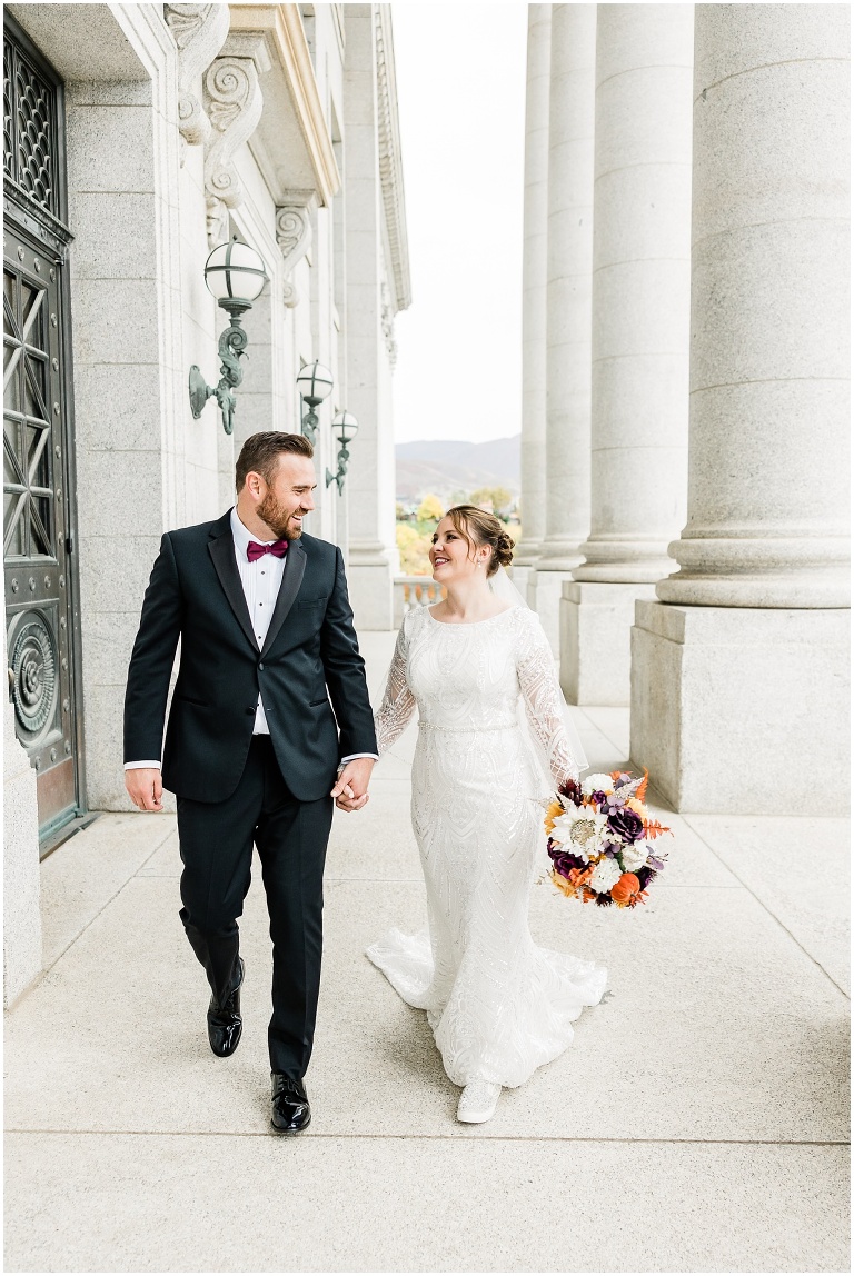 Utah State Capitol First Look and Formal Session, Utah Wedding Photographer