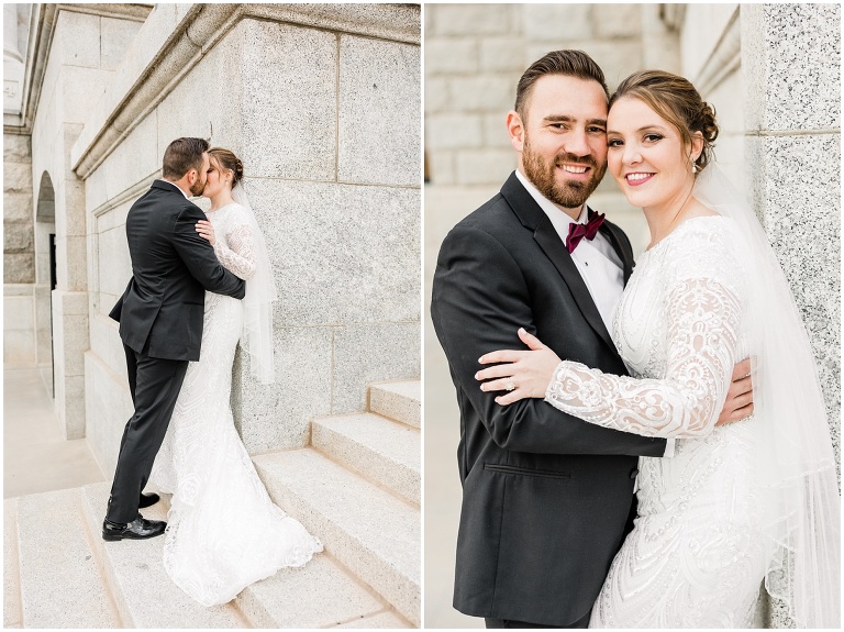Utah State Capitol First Look and Formal Session, Utah Wedding Photographer