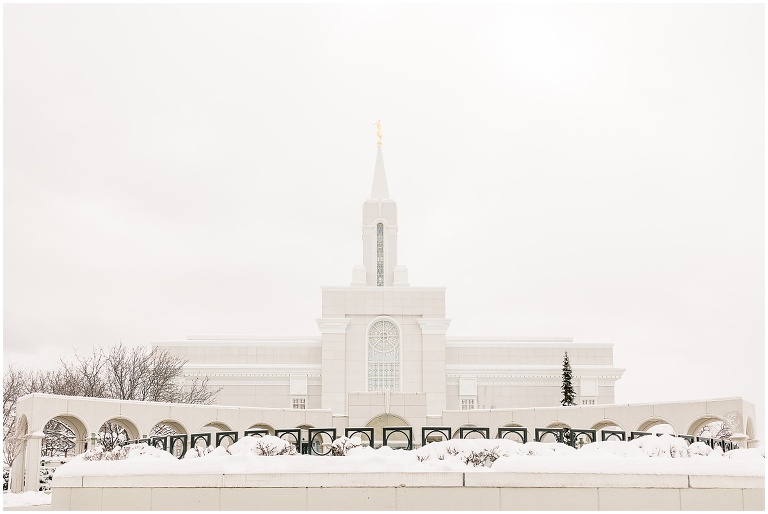 Bountiful Temple Winter Wedding - Utah Wedding Photographer, Ashley DeHart