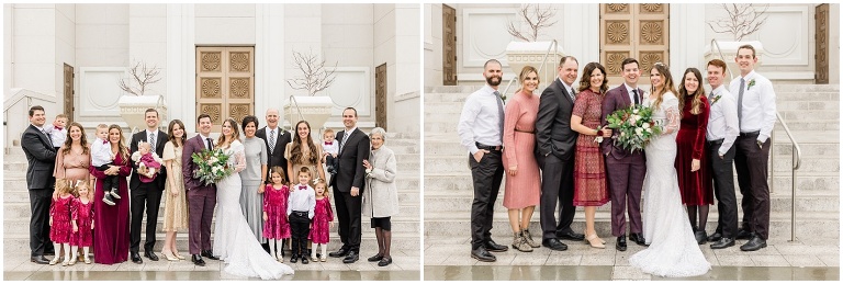 Bountiful Temple Winter Wedding - Utah Wedding Photographer, Ashley DeHart