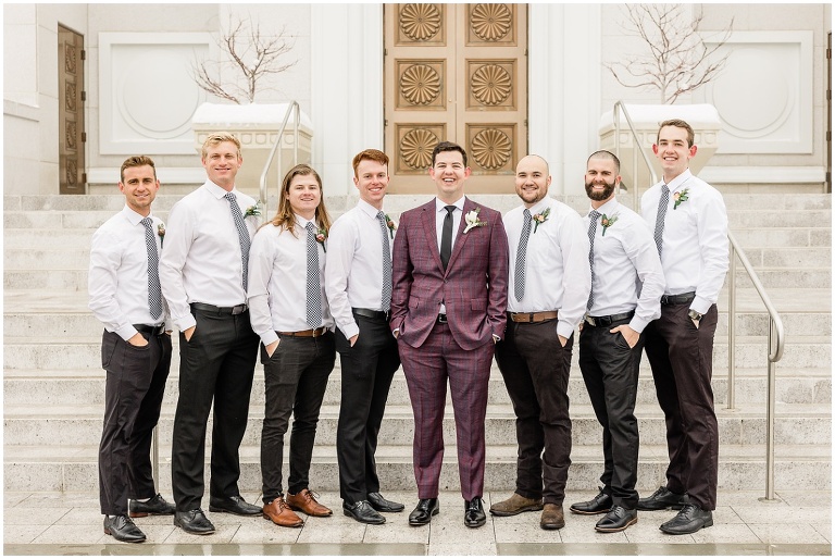Bountiful Temple Winter Wedding - Utah Wedding Photographer, Ashley DeHart