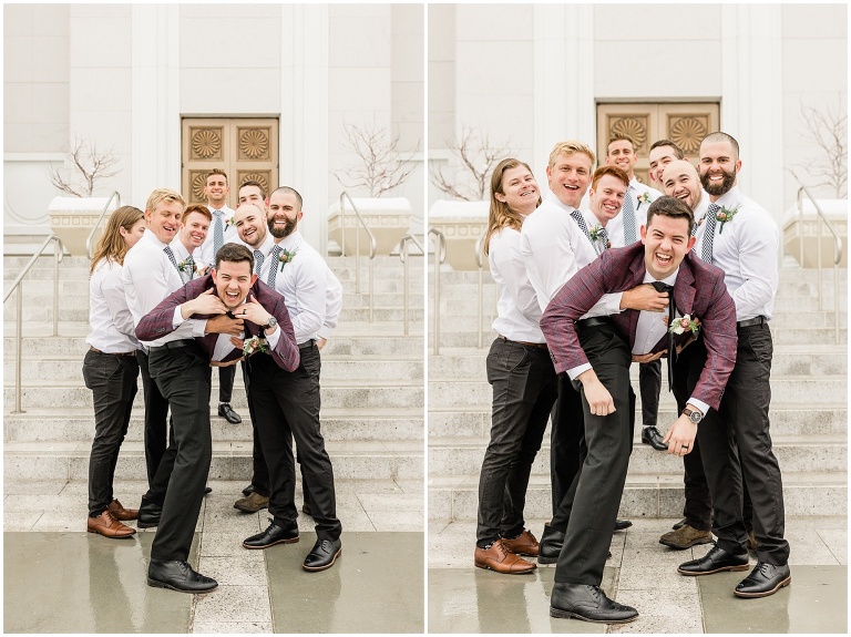 Bountiful Temple Winter Wedding - Utah Wedding Photographer, Ashley DeHart