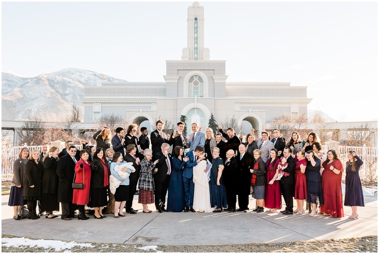 Mt. Timpanogos Temple Winter Wedding - Utah Wedding Photographer, Ashley DeHart 
