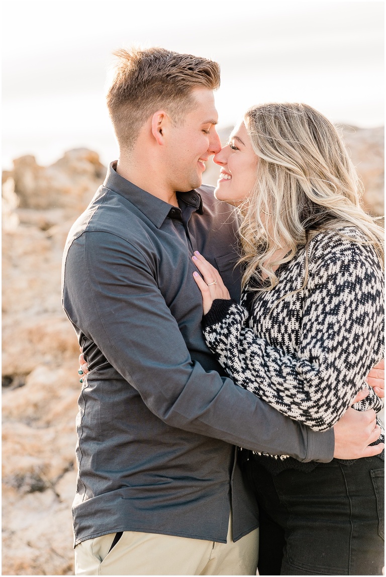 Antelope Island Engagement Session - Millie and Cannon - Utah Wedding Photographer