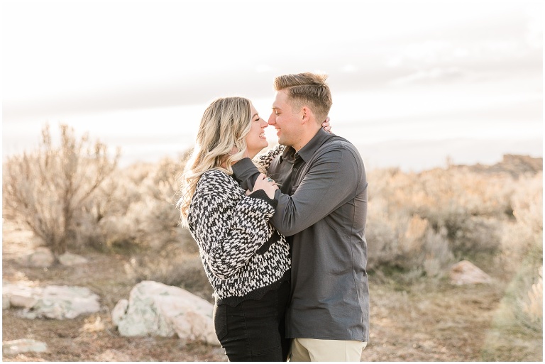 Antelope Island Engagement Session - Millie and Cannon - Utah Wedding Photographer