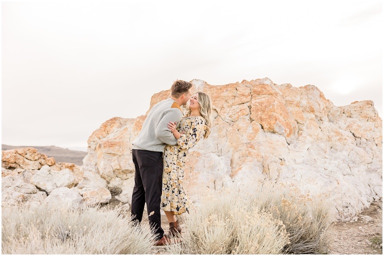 Antelope Island Engagement Session - Millie and Cannon - Utah Wedding Photographer