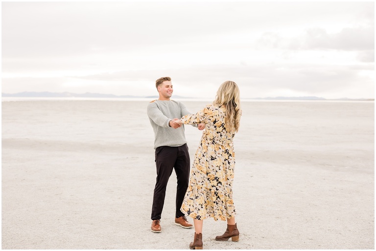 Antelope Island Engagement Session - Millie and Cannon - Utah Wedding Photographer