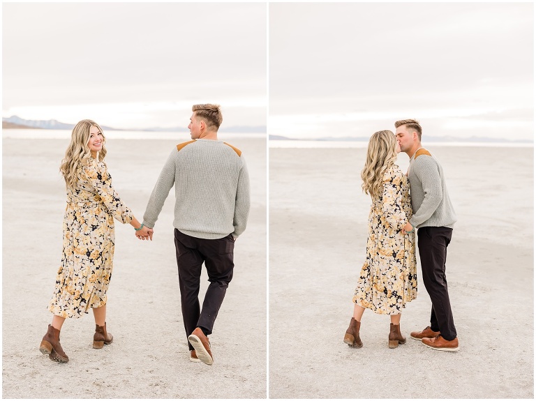 Antelope Island Engagement Session - Millie and Cannon - Utah Wedding Photographer