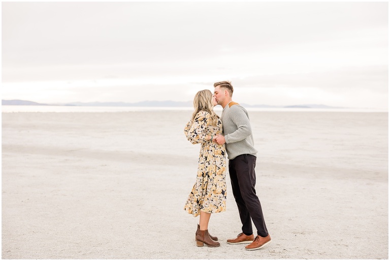 Antelope Island Engagement Session - Millie and Cannon - Utah Wedding Photographer