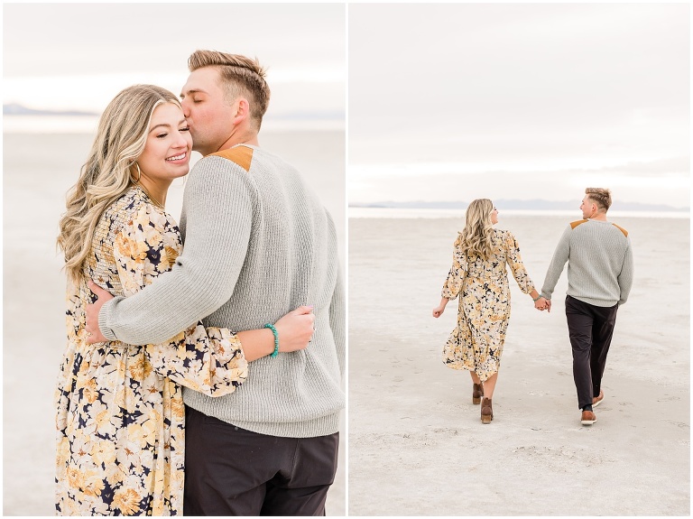 Antelope Island Engagement Session - Millie and Cannon - Utah Wedding Photographer