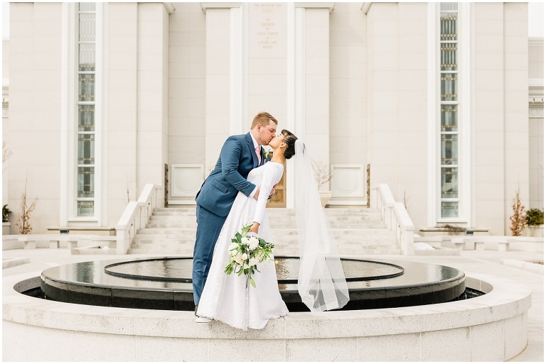 La Cappella Bountiful Temple Wedding - Ashley DeHart Utah Wedding
