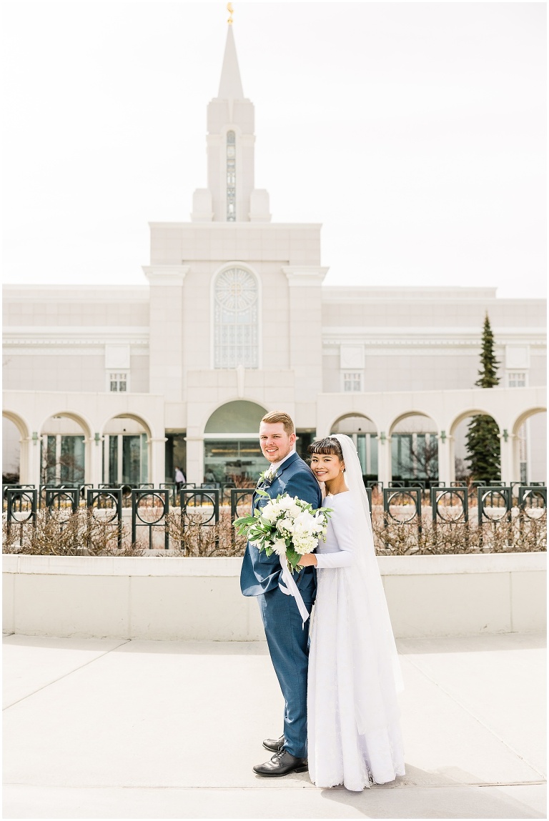 La Cappella Bountiful Temple Wedding - Ashley DeHart Utah Wedding