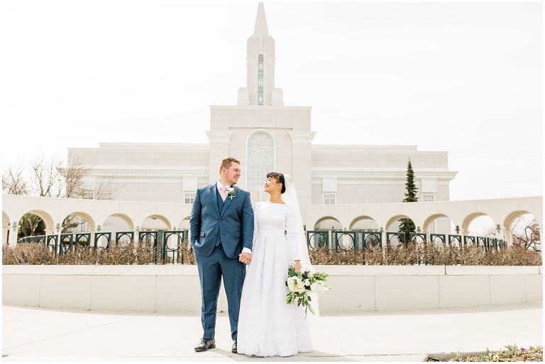La Cappella Bountiful Temple Wedding - Ashley DeHart Utah Wedding