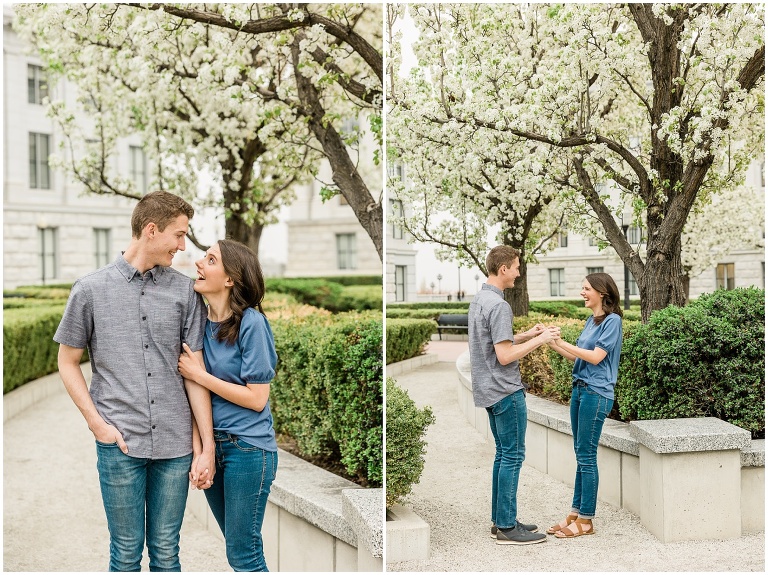 Utah State Capitol Engagement Session - Utah Wedding Photographer