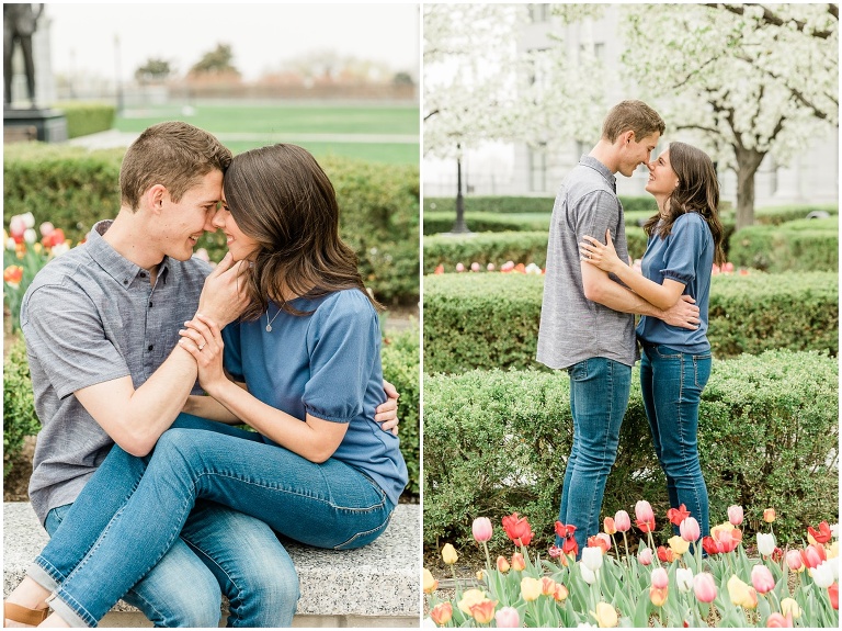 Utah State Capitol Engagement Session - Utah Wedding Photographer