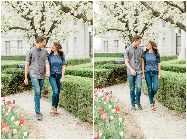 Utah State Capitol Engagement Session - Utah Wedding Photographer