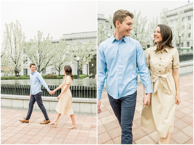 Utah State Capitol Engagement Session - Utah Wedding Photographer
