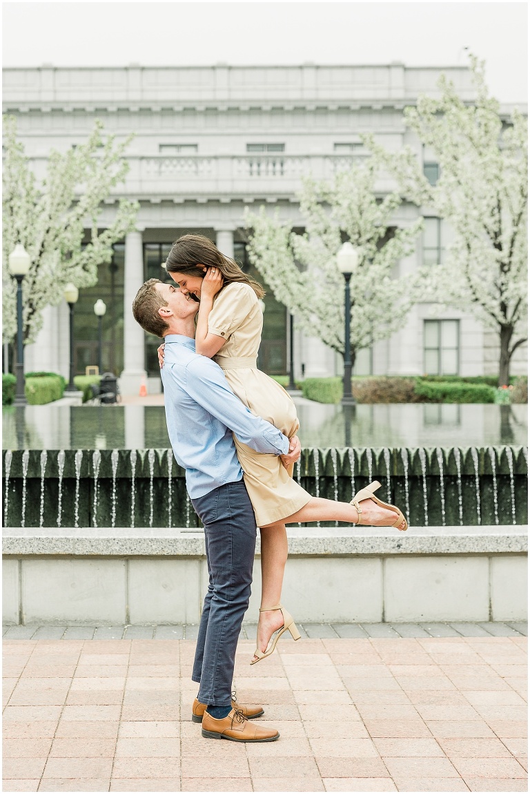 Utah State Capitol Engagement Session - Utah Wedding Photographer