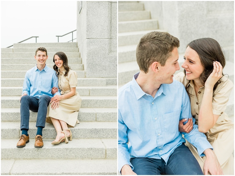 Utah State Capitol Engagement Session - Utah Wedding Photographer