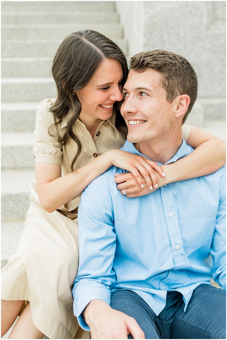 Utah State Capitol Engagement Session - Utah Wedding Photographer