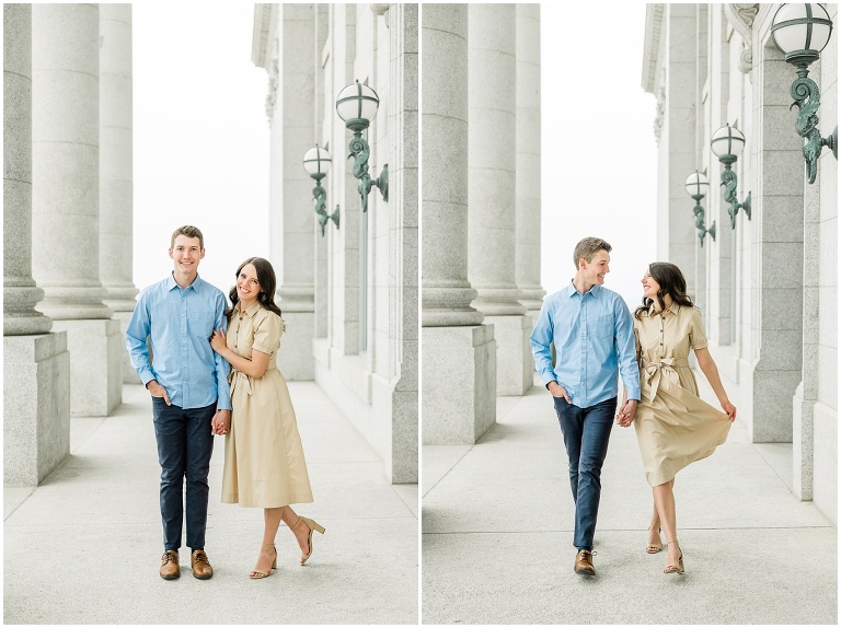 Utah State Capitol Engagement Session - Utah Wedding Photographer