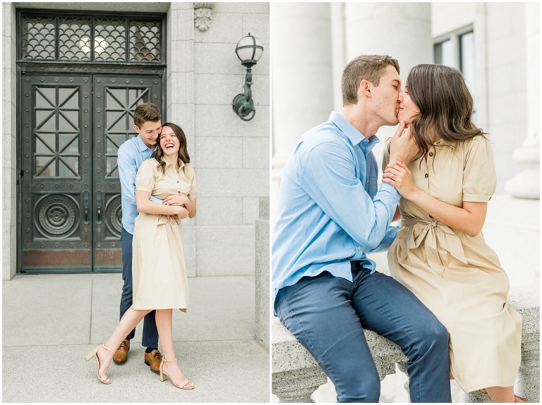 Utah State Capitol Engagement Session - Utah Wedding Photographer