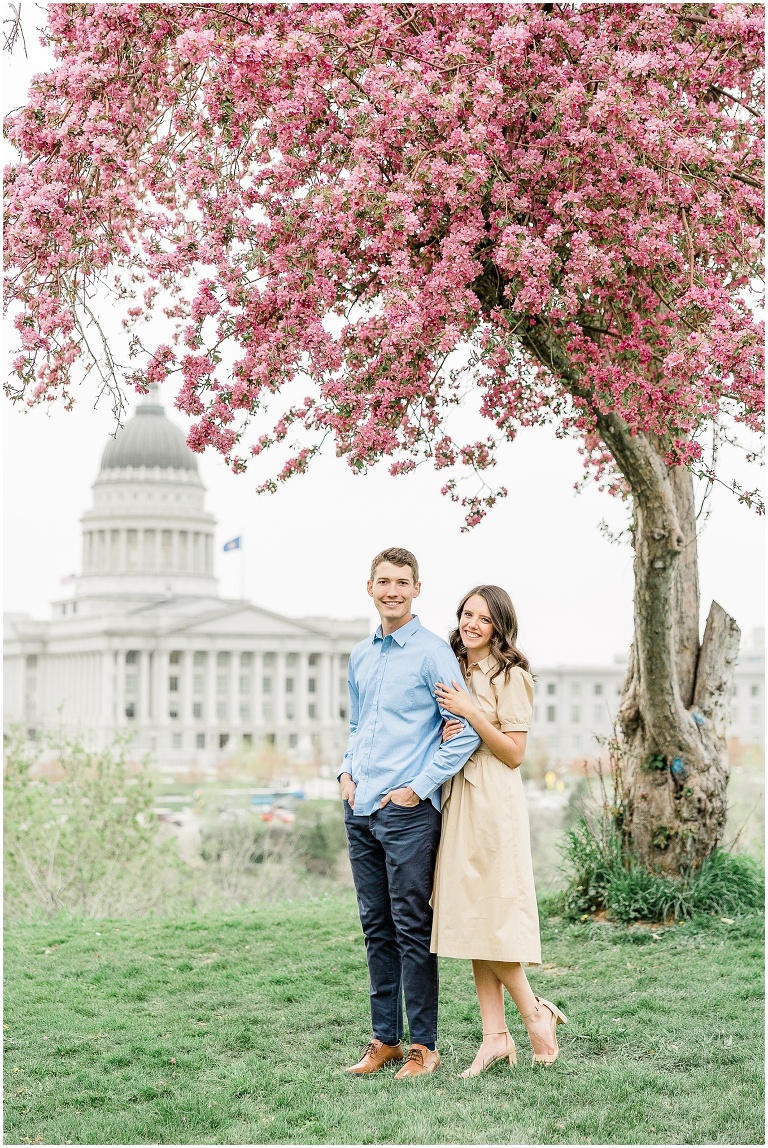 Utah State Capitol Engagement Session - Utah Wedding Photographer