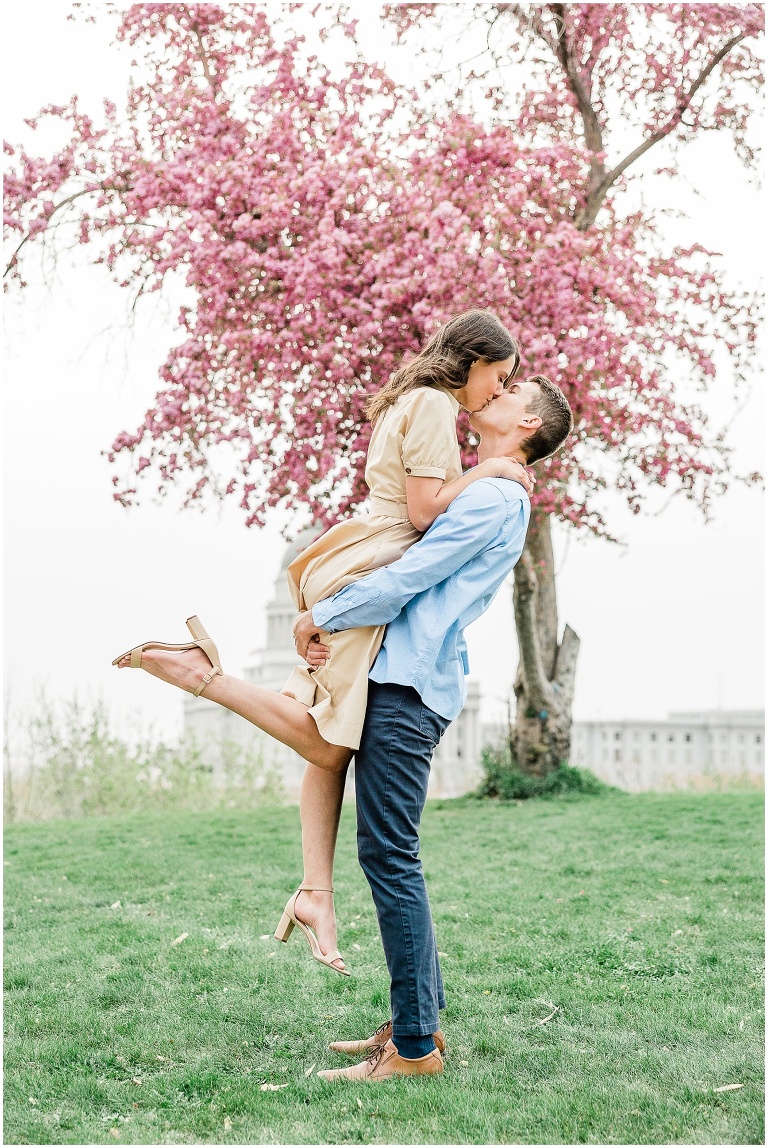 Utah State Capitol Engagement Session - Utah Wedding Photographer