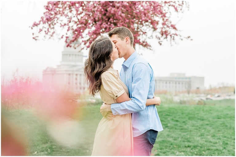Utah State Capitol Engagement Session - Utah Wedding Photographer