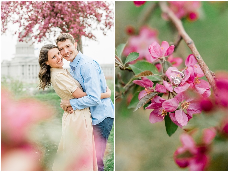 Utah State Capitol Engagement Session - Utah Wedding Photographer