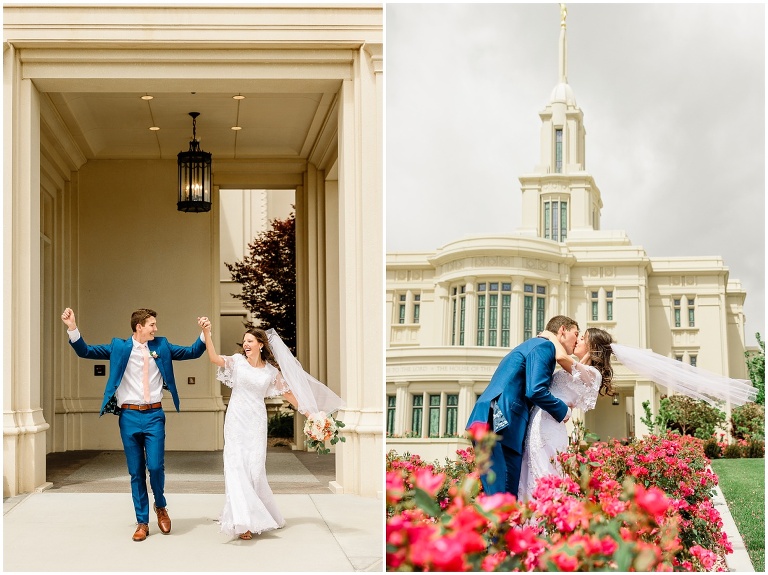 Walker Farms Reception Wedding and Payson Temple - Ashley DeHart Utah Wedding Photographer
