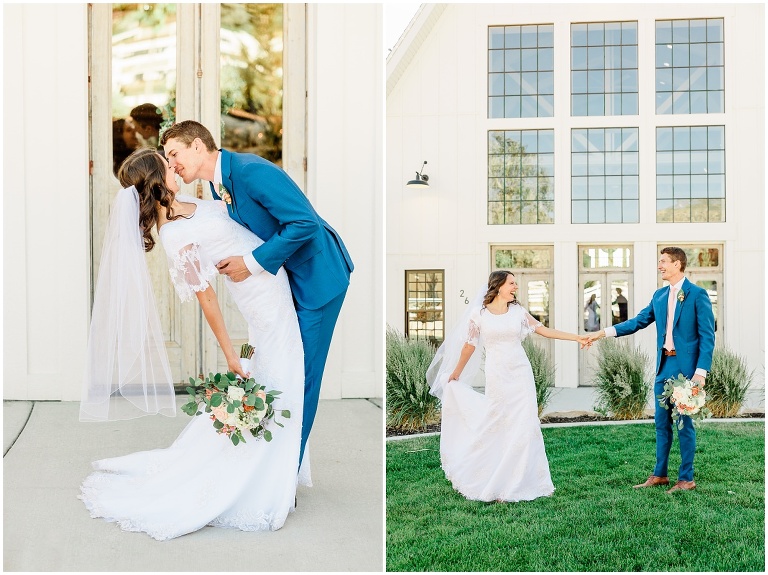 Walker Farms Reception Wedding and Payson Temple - Ashley DeHart Utah Wedding Photographer