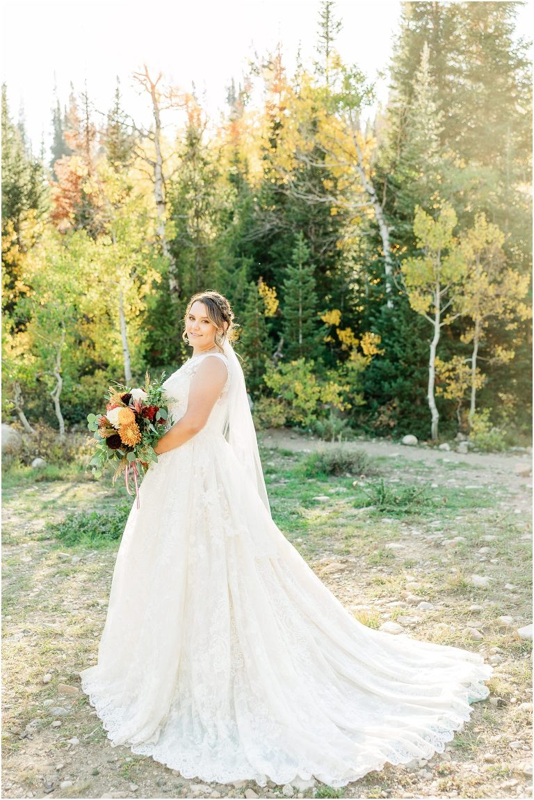 Fall Mountain Bridal Session - Utah Wedding Photographer