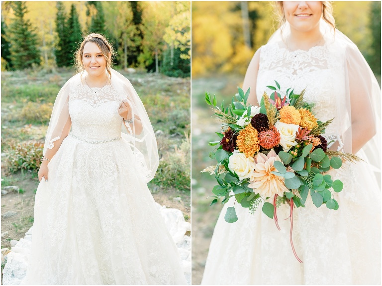 Fall Mountain Bridal Session - Utah Wedding Photographer