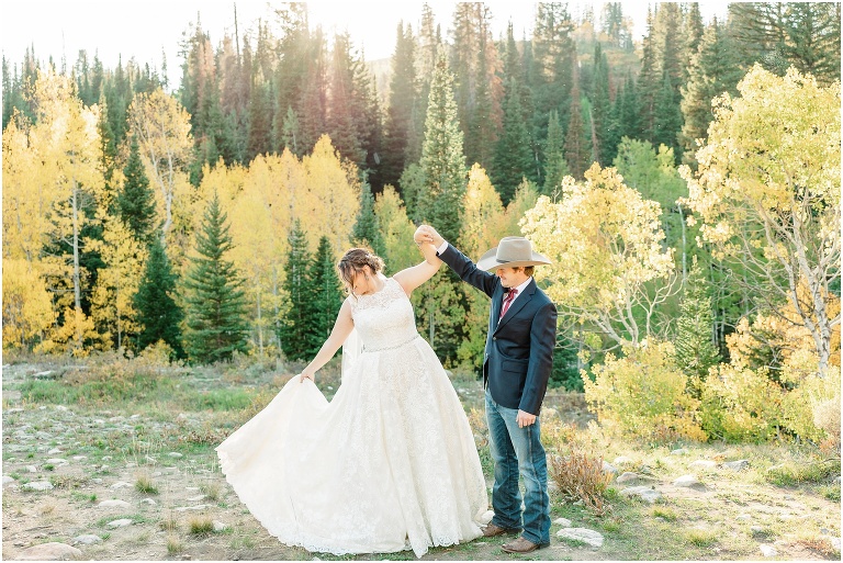 Fall Mountain Bridal Session - Utah Wedding Photographer