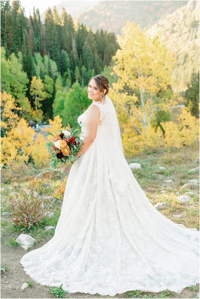 Fall Mountain Bridal Session - Utah Wedding Photographer