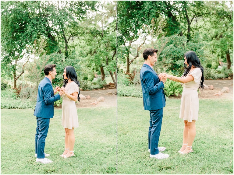 International Peace Garden Engagement Session in Salt Lake City - Utah Wedding Photographer