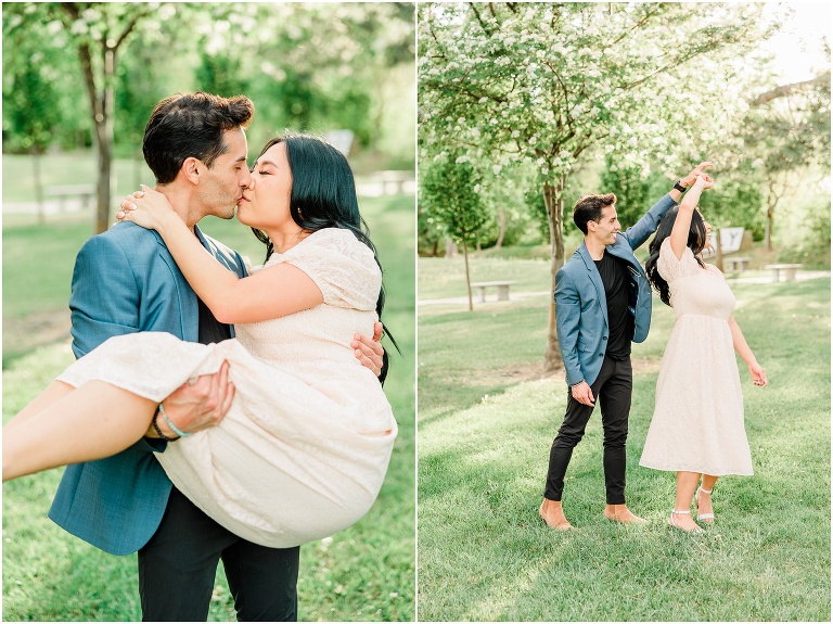 International Peace Garden Engagement Session in Salt Lake City - Utah Wedding Photographer