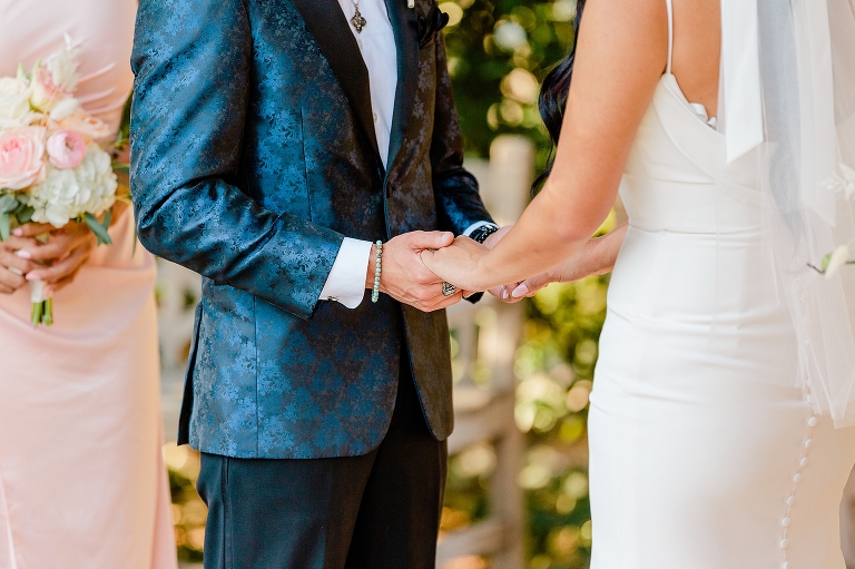 Red Butte Garden Wedding Ceremony in the Rose Garden - Utah Wedding Photographer