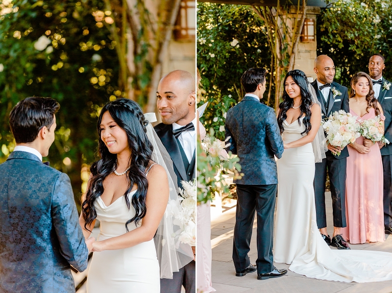 Red Butte Garden Wedding Ceremony in the Rose Garden - Utah Wedding Photographer
