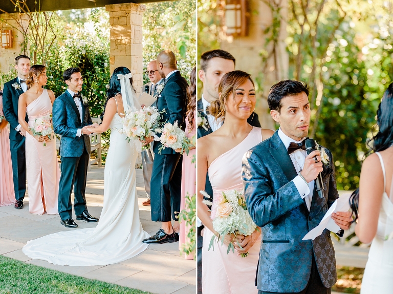 Red Butte Garden Wedding Ceremony in the Rose Garden - Utah Wedding Photographer